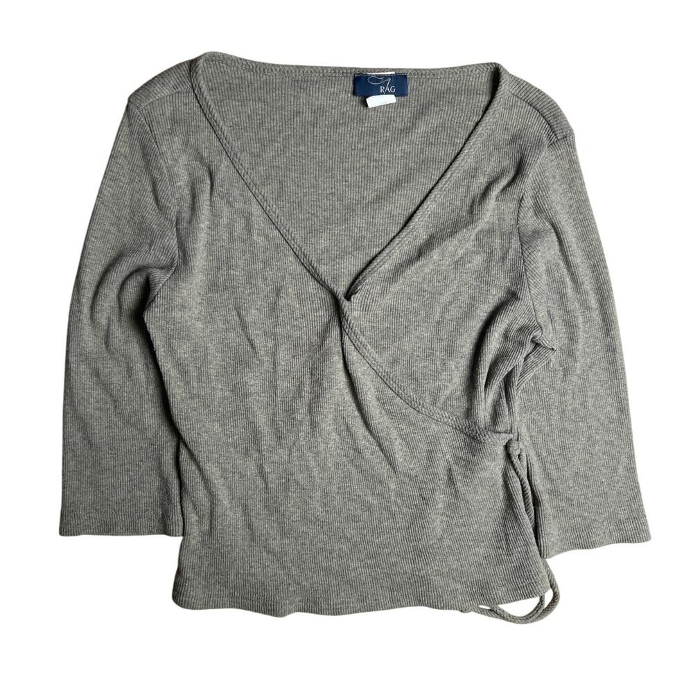 Vintage Rag Gray Long Sleeve Women Size M